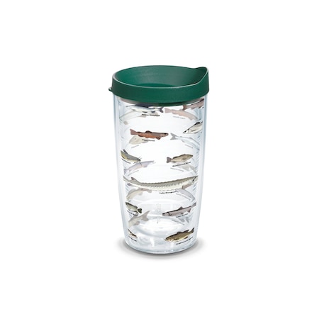 16 Oz Fishes Multicolored BPA Free Double Wall Tumbler